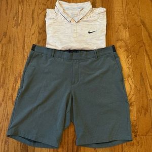 Gray Nike Dri-Fit Golf Shorts